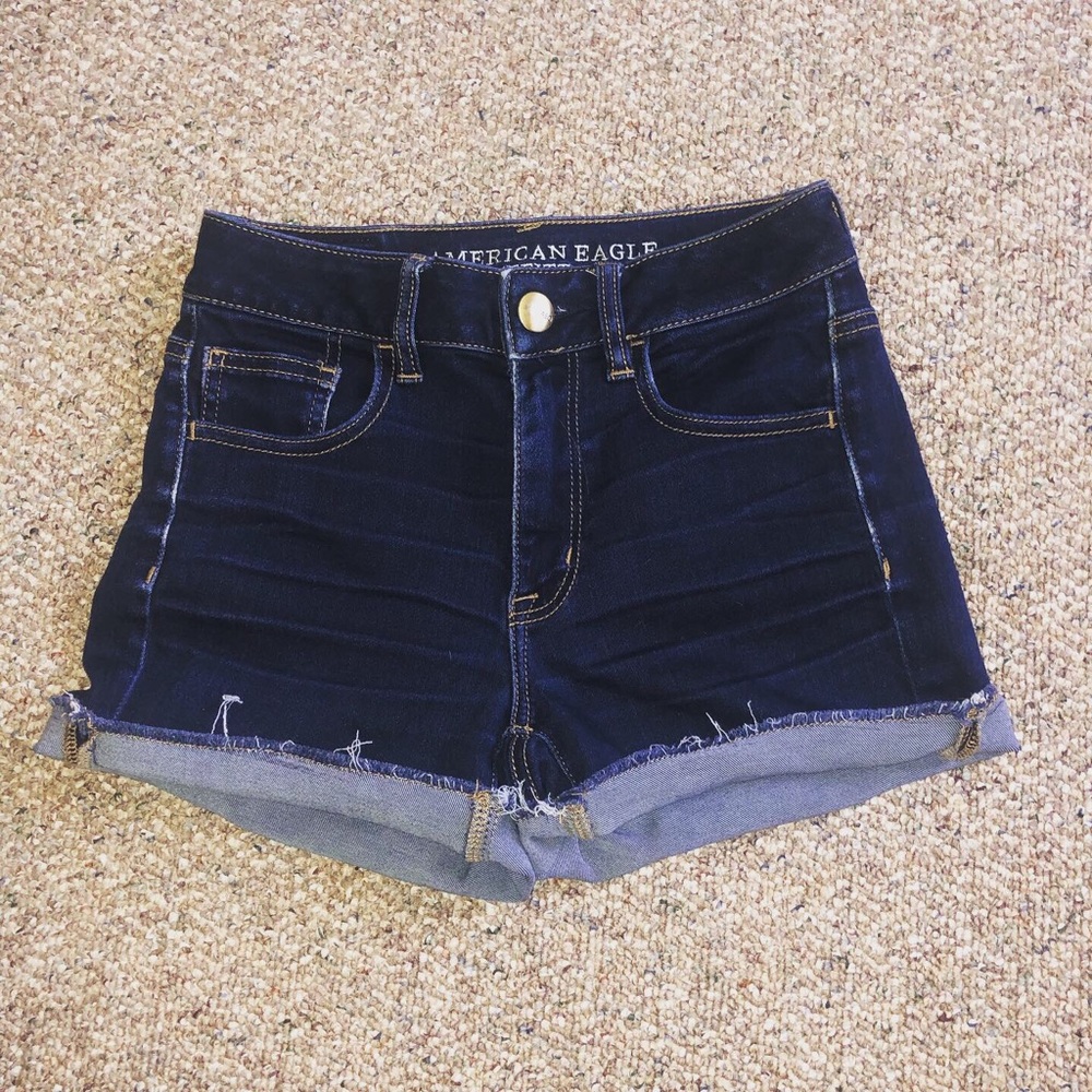 American Eagle High Rise Shortie Stretchy Size 2